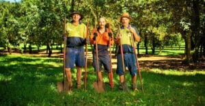 Supported employees who have a disability working at Summerland House Farm