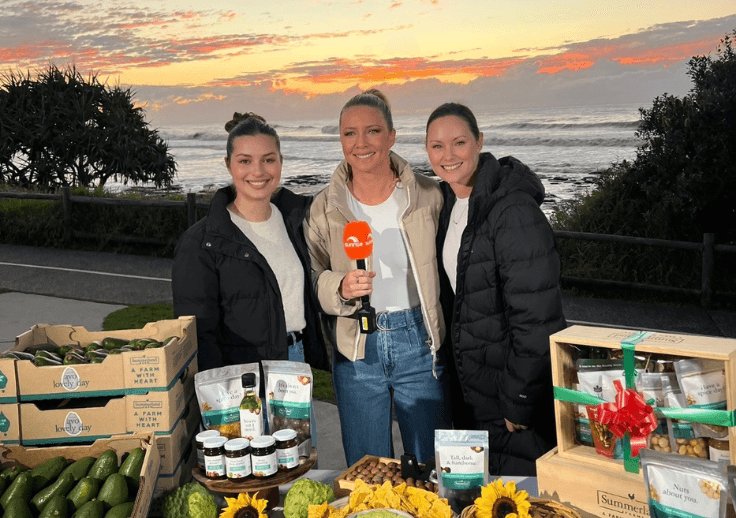 Summerland Farm was on Sunrise 7News! 