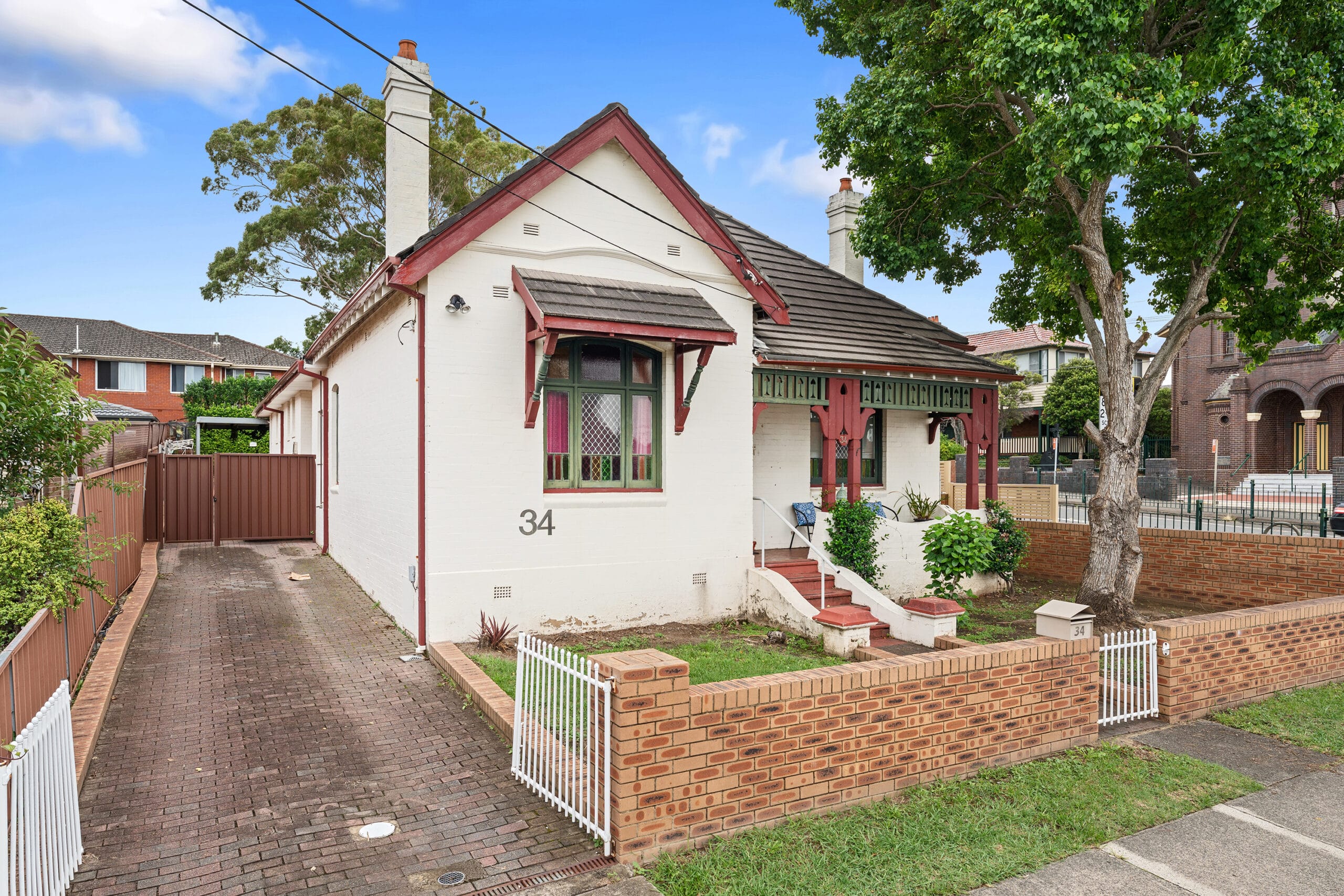 Front exterior of the Pagewood SDA home.