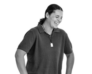 A participant looking relaxed and happy, reflecting the impact of positive behaviour support