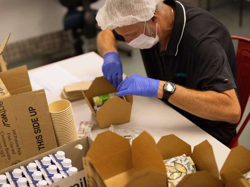Supported employee packaging supplies as part of general packaging service