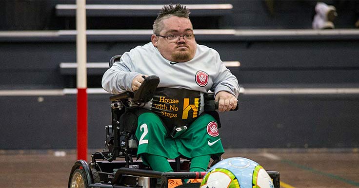 Player in the Western Sydney Wanderers Powerchair Team