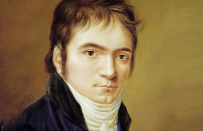 Painting of Beethoven as a young man