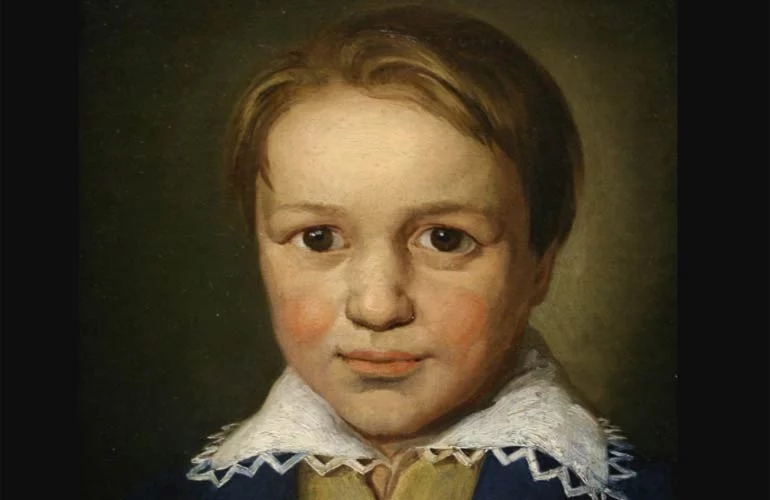 Painting of Beethoven as a young boy