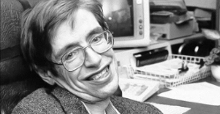 Stephen Hawking at Nasa in the 1980s