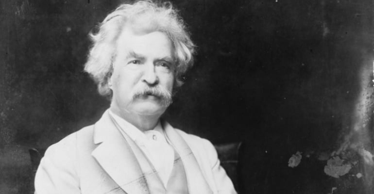 Mark Twain as an older man