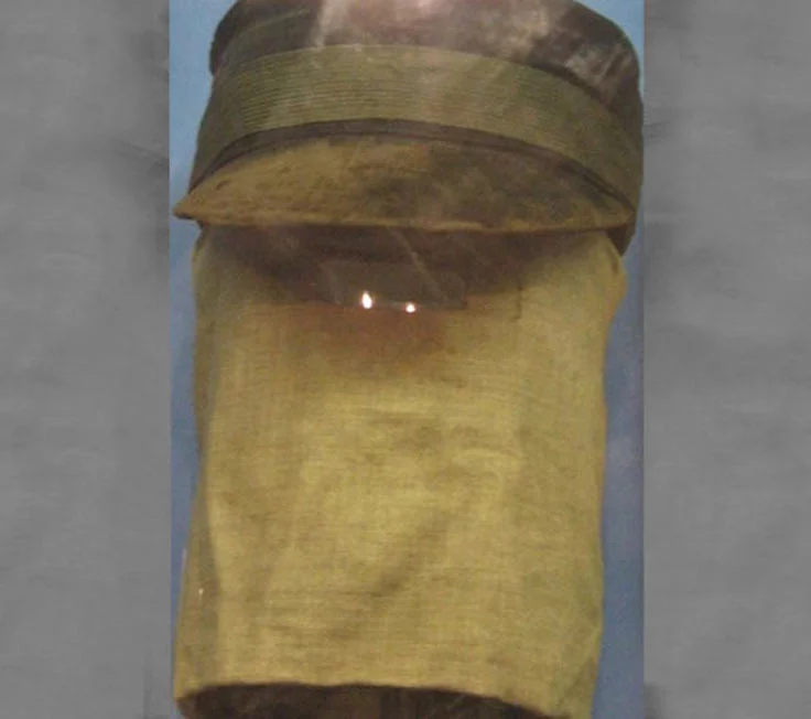 A hood sometimes worn by Joseph Merrick