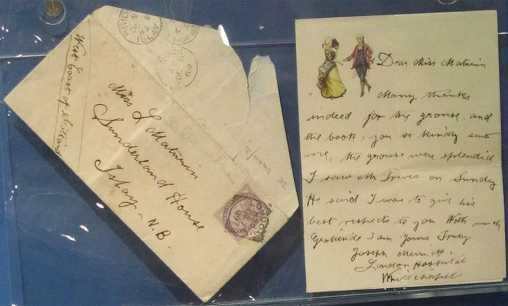 Letter written by Joseph Merrick