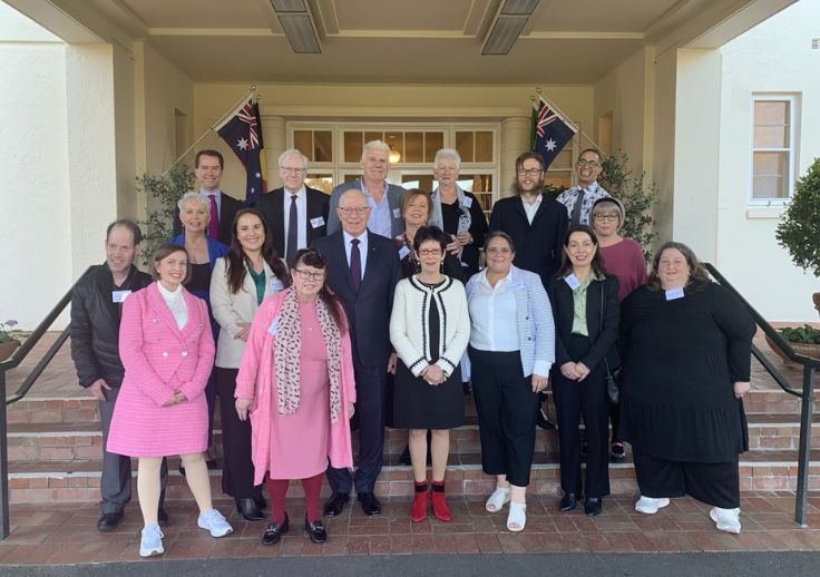 Aruma human rights advisory committee head to parliament house to have their voices heard.